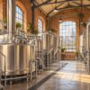 AI-generated illustration for Camden Town Brewery; not actual premises, products, people or equipment.