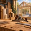 AI-generated illustration for Keels Joinery & Construction Ltd; not actual premises, products, people or equipment.