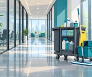 AI-generated illustration for Mitie Cleaning & Environmental Services Limited; not actual premises, products, people or equipment.