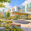 AI-generated illustration for Noah’s Ark Children’s Hospital for Wales; not actual premises, products, people or equipment.