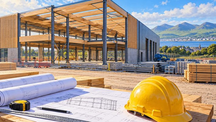 AI-generated illustration for Mascott Construction (Europe) Ltd; not actual premises, products, people or equipment.